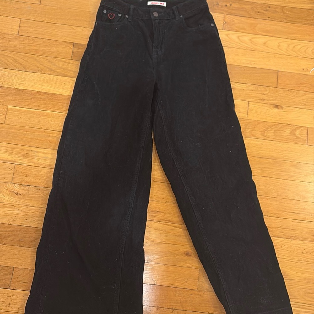 Johnny Was Black Corduroy Jeans